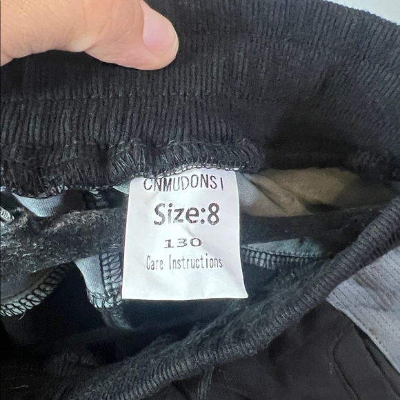 NWT Offside Kid's Black Grey Outdoor Jogger Pants with Silver‎ Reflectors Boys 8 - Picture 5 of 5
